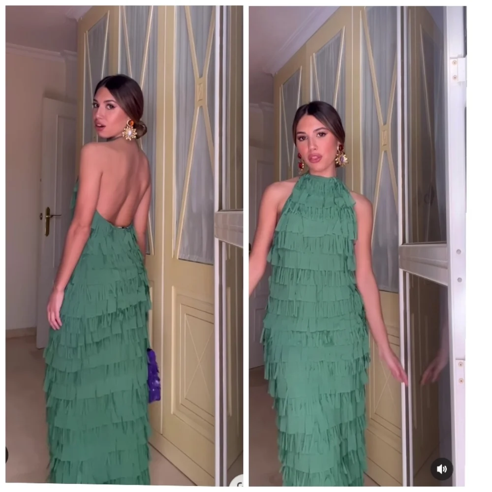 Zara Halter dress with fringe - Picture 6 of 11